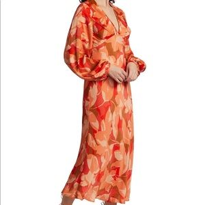 Acler Ashland Floral Print Maxi Dress